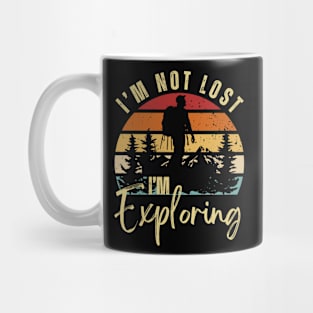 I'm Not Lost I'm Exploring Vintage Hiking Mug